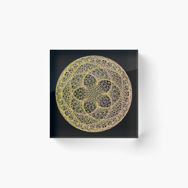 Item preview, Orange Mandala flower, modular times tables designed and sold by TalesOfScience.