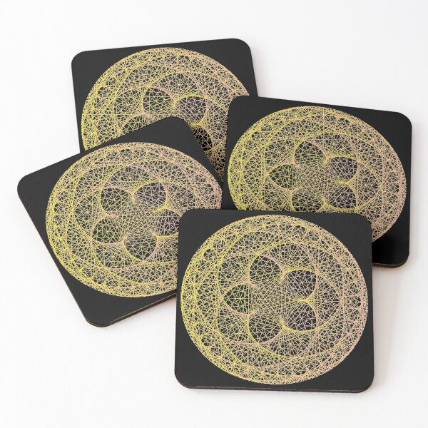 Item preview, Orange Mandala flower, modular times tables designed and sold by TalesOfScience.