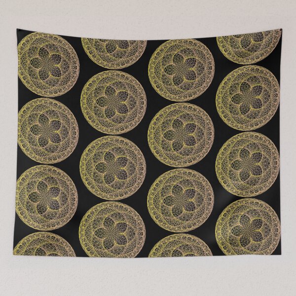 Item preview, Orange Mandala flower, modular times tables designed and sold by TalesOfScience.