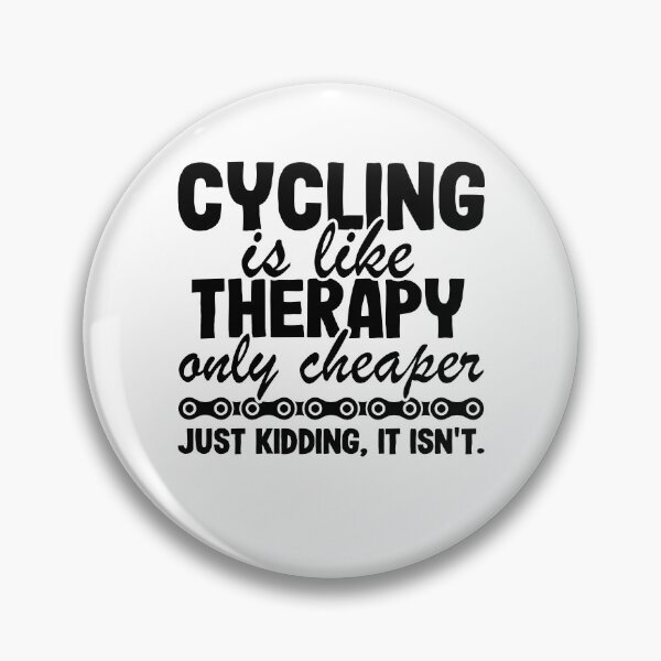 Item preview, Cycling Is Like Therapy Joke Funny Cyclist Gift Biking designed and sold by Stronzi.