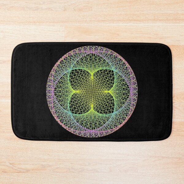 Item preview, Colorful Mandala four-leaf, modular times tables designed and sold by TalesOfScience.