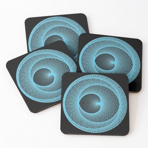 Item preview, Blue Mandala with cardioid, modular times tables designed and sold by TalesOfScience.