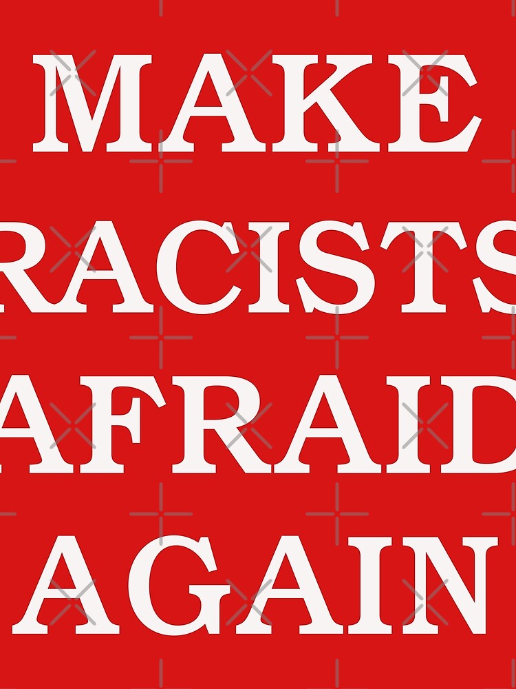 Thumbnail 3 of 3, Scarf, Make Racists Afraid Again Anti-Racism BLM designed and sold by BSPDesign.