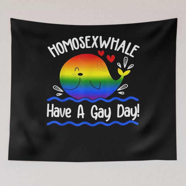 Item preview, Homosexwhale Have A Gay Day Lgbt Pride Funny Gift  designed and sold by dominique235.