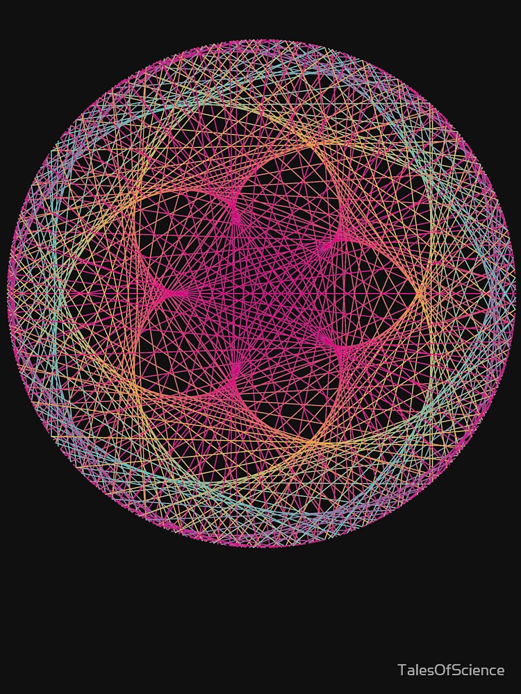 Colorful Mandala flower, modular times tables by TalesOfScience