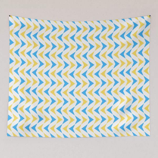Item preview, Blue and Yellow Pattern print designed and sold by Artgenic.