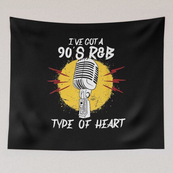 Item preview, I've Got A 90s R B Type Of Heart Funny Nineties R B Music Gift  designed and sold by dominique235.