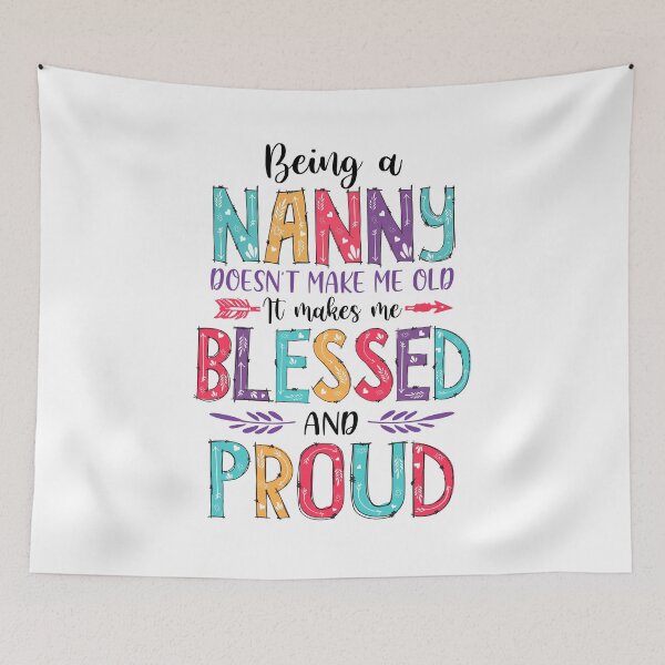 Item preview, Being A Nanny Makes Me Blessed And Proud Mothers Day designed and sold by cadieuxart.