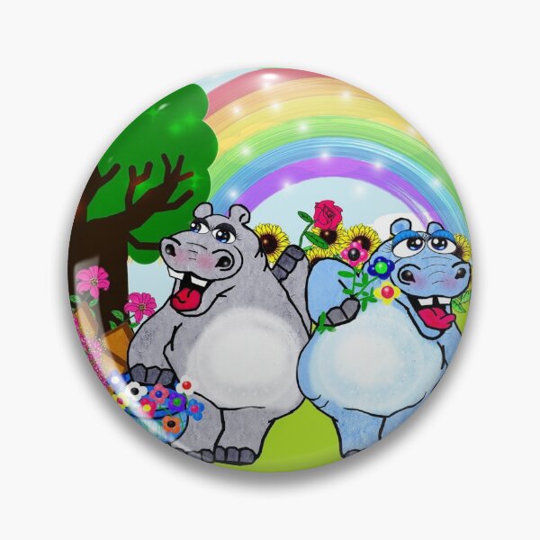 Artikelvorschau, Glückliche Flusspferde entworfen und verkauft von Shirley cute art .