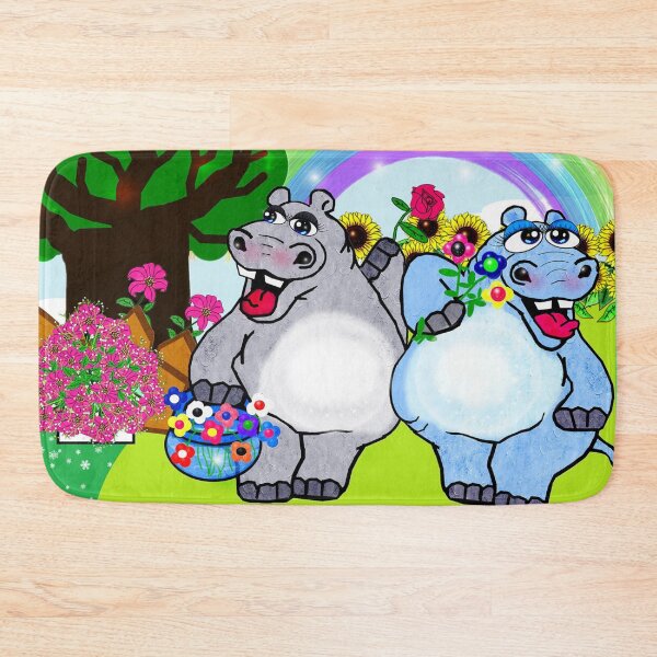 Item preview, Happy Hippos  designed and sold by Shirley cute art .