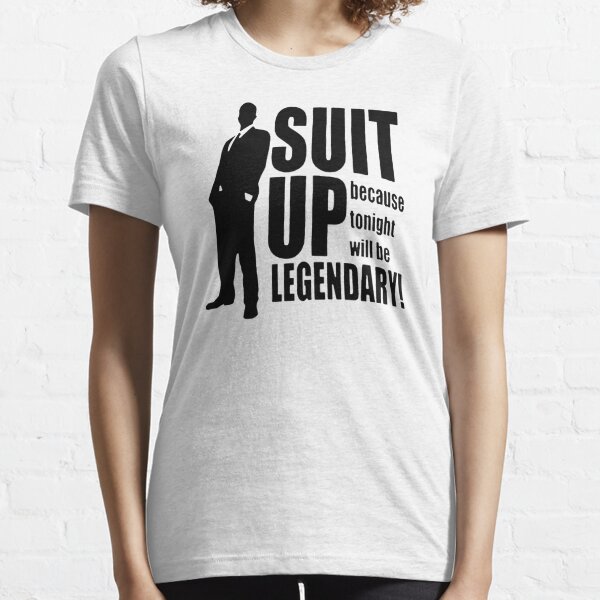 Mad Over Shirts Suit Up Becaise Tonight Will Be Legendary Unisex Premium Tank Top 