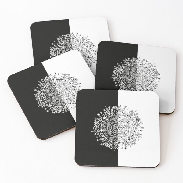 Item preview, Floral ornament. Mandala black and white designed and sold by Gheofast.