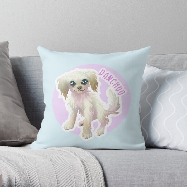 Doodle Dog - Danchoo Throw Pillow