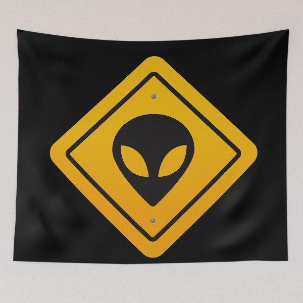 Item preview, Warning Alien - UFO  designed and sold by Art-Bazaar.