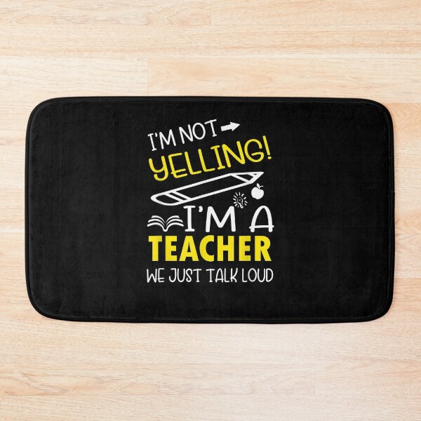 Item preview, I'm Not Yelling I'm A Teacher We Just Talk Loud Gift Funny  designed and sold by dominique235.