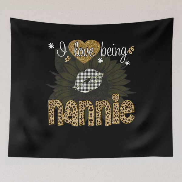 Item preview, I Love Being Nannie Sunflower Leopard Mothers Day Gift  designed and sold by dominique235.