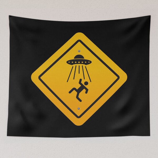 Item preview, Warning Alien Abduction - UFO  designed and sold by Art-Bazaar.