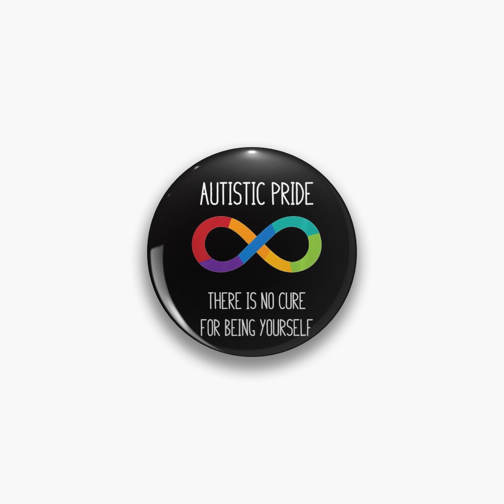 Autistic Pride Infinity Symbol Pin For Sale By 2k13team Redbubble 