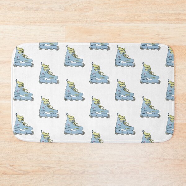 Item preview, Blue and yellow inline skate illustration designed and sold by emilyvannooij.