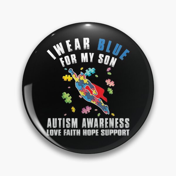 Item preview, I Wear Blue For My Son Autism Awareness Dad Mom Women Men Gift  designed and sold by lindafrances.
