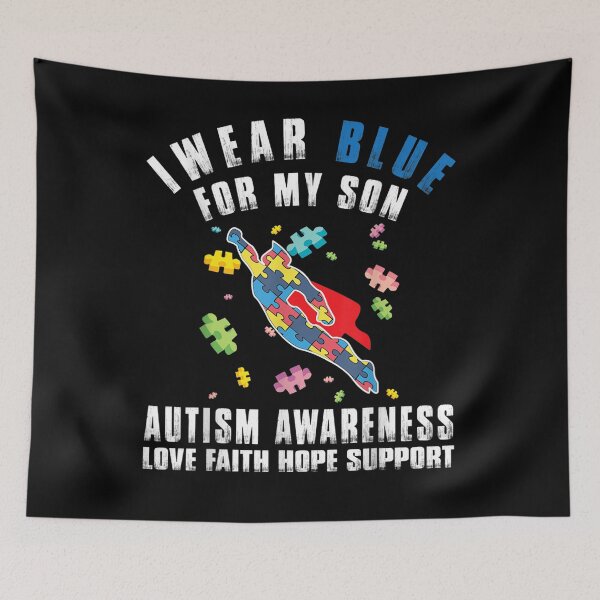 Item preview, I Wear Blue For My Son Autism Awareness Dad Mom Women Men Gift  designed and sold by lindafrances.