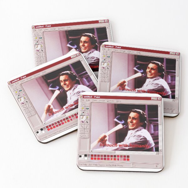 Aperçu de l'œuvre Patrick Bateman Vaporwave (sang) créée et vendue par razormind-art.