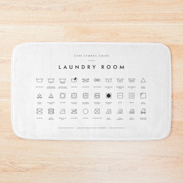 Item preview, Laundry Room Symbols designed and sold by pennyandhorse.
