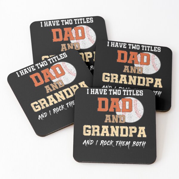 Item preview, Mens I Have Two Titles Dad And Grandpa Funny Grandfather Baseball Gift  designed and sold by dominique235.