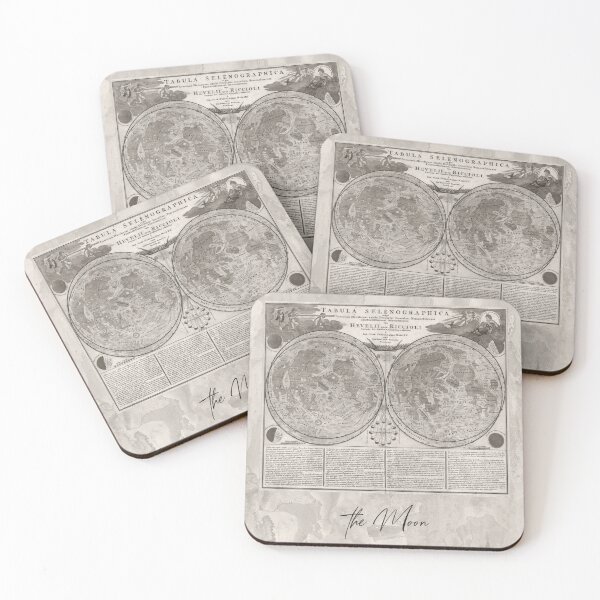 Item preview, Artistic Vintage Moon Map designed and sold by Interpret108.