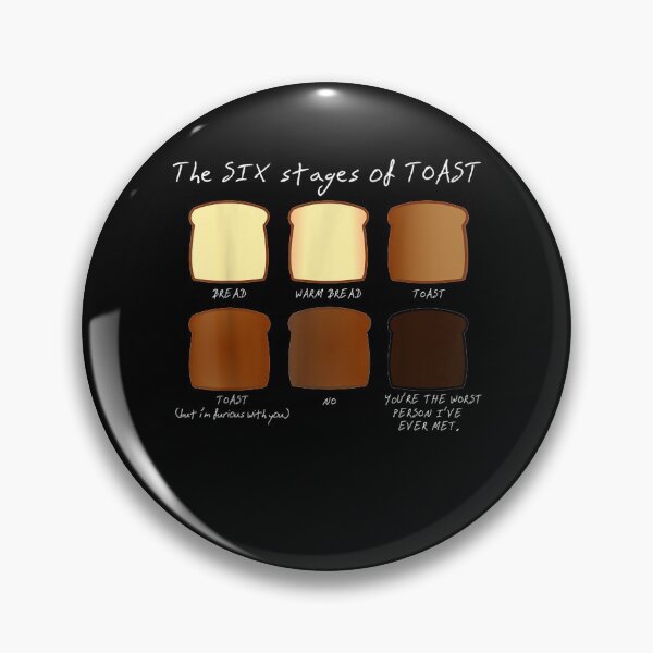 Item preview, The Six Stages Of Toast A Fun Useful Guide To Perfection Gift  designed and sold by venitamara.
