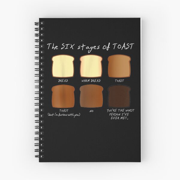 Item preview, The Six Stages Of Toast A Fun Useful Guide To Perfection Gift  designed and sold by venitamara.