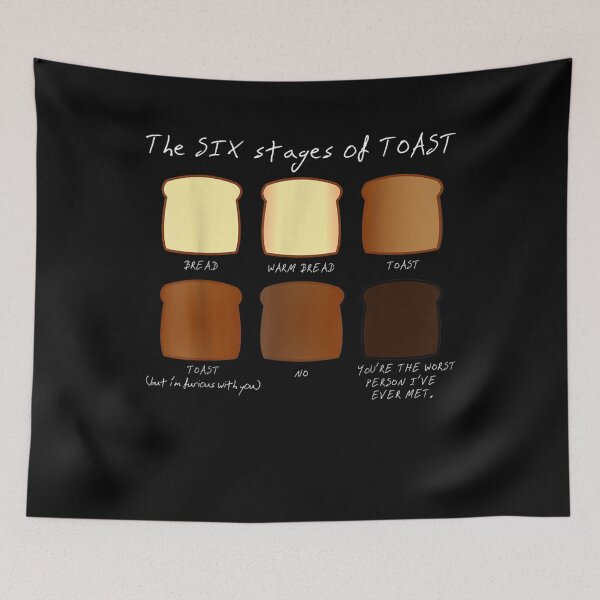 Item preview, The Six Stages Of Toast A Fun Useful Guide To Perfection Gift  designed and sold by venitamara.