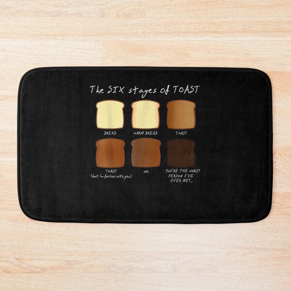 Item preview, The Six Stages Of Toast A Fun Useful Guide To Perfection Gift  designed and sold by venitamara.