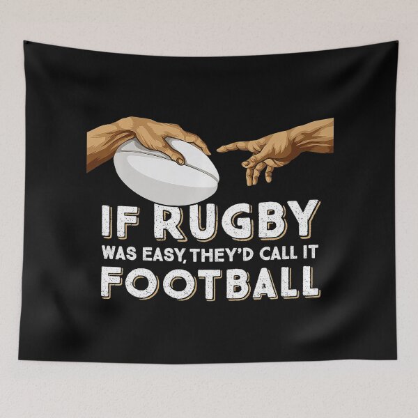 Item preview, Rugby Michelangelos Hands If Rugby Was Easy Itd Be Football designed and sold by bale2014.