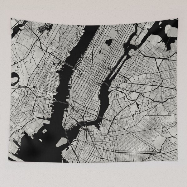 Item preview, Neutral NY Artistic Map designed and sold by Interpret108.