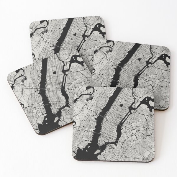 Item preview, Neutral NY Artistic Map designed and sold by Interpret108.
