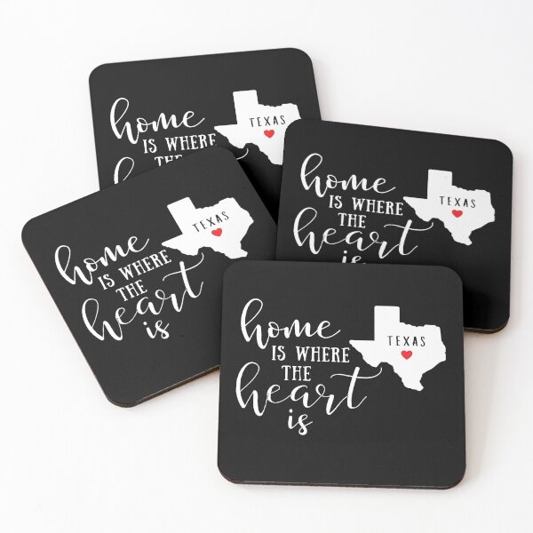 Item preview, Texas, Home Is Where the Heart Is, Home State designed and sold by ladylaughprints.