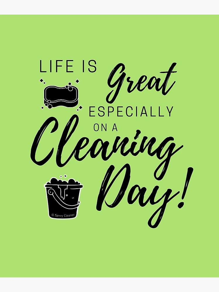 Peachy Clean Fun Cleaning Lady Gifts Greeting Card for Sale by  SavvyCleaner