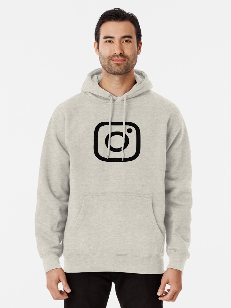 Neues Instagram Logo Schwarz Amp Weiss Hoodie Von Albertfolguera Redbubble