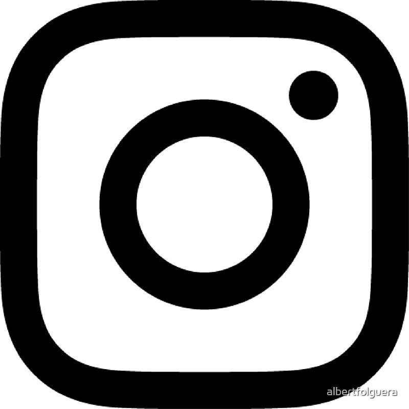"New Instagram Logo Black&White" Stickers by albertfolguera | Redbubble