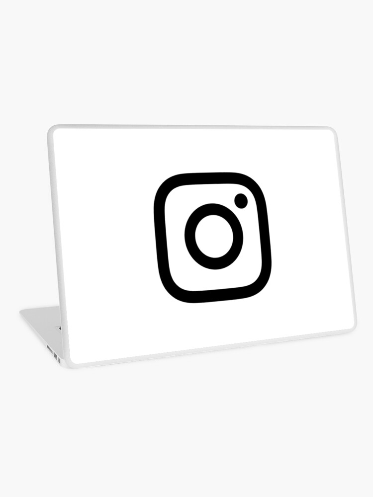 Neues Instagram Logo Schwarz Amp Weiss Laptop Folie Von Albertfolguera Redbubble