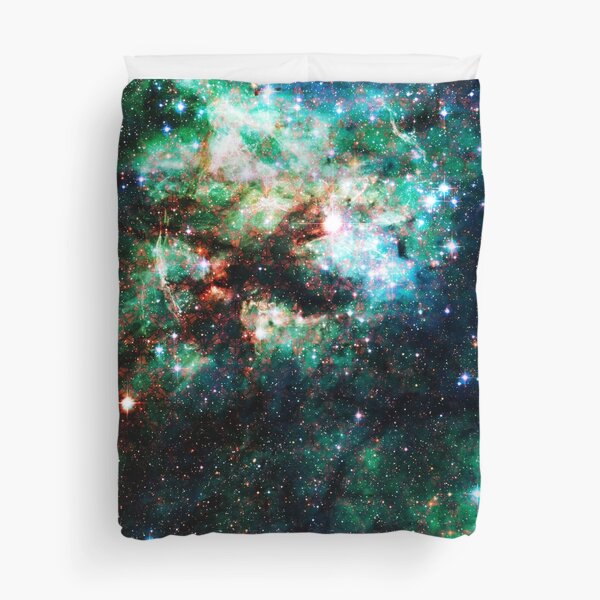 Tarantula Nebula [Weird Green] Duvet Cover