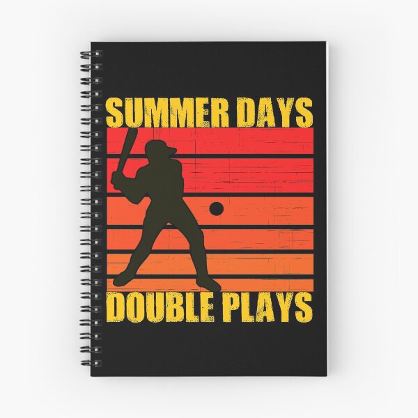 Item preview, Summer days and double plays - vintage baseball designed and sold by SidTastic .