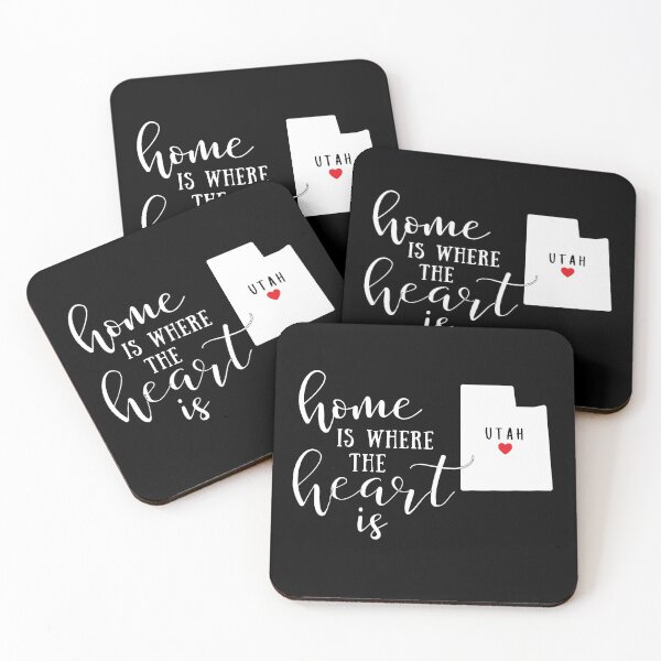 Item preview, Utah, Home Is Where the Heart Is, Home State designed and sold by ladylaughprints.