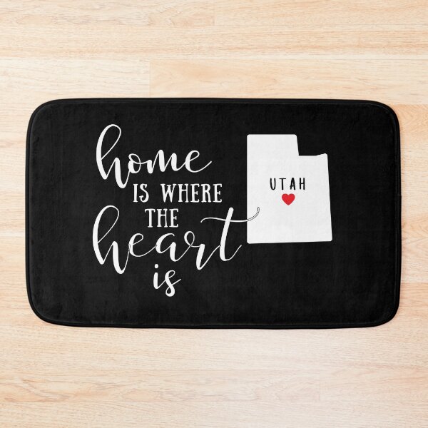 Item preview, Utah, Home Is Where the Heart Is, Home State designed and sold by ladylaughprints.