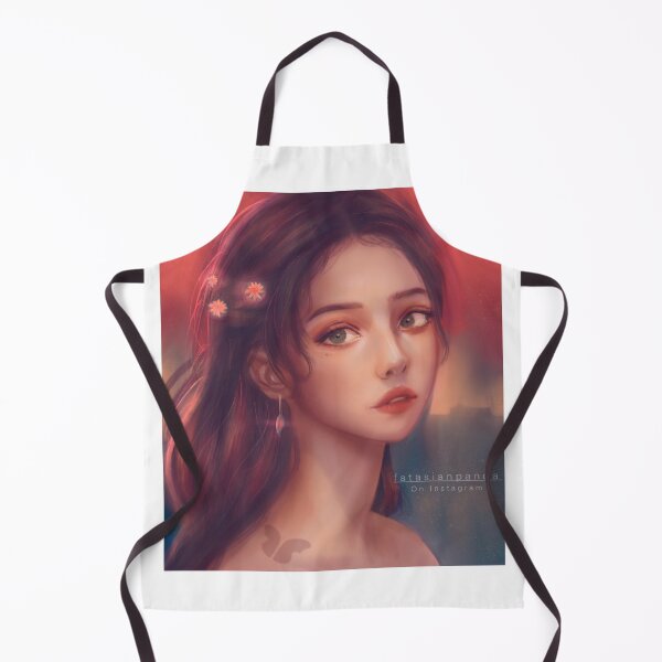 Item preview, Purple Warmth - Arte digital de retrato de niña designed and sold by fatasianpanda.