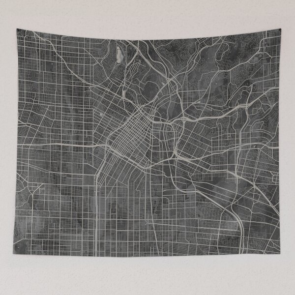 Item preview, Neutral LA Artistic Map designed and sold by Interpret108.