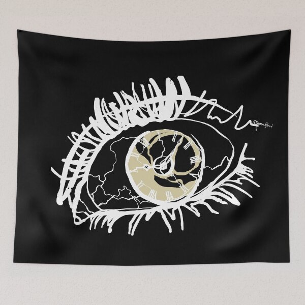 Item preview, Single Line - Time is only Perceived (White) designed and sold by MaxencePierrard.