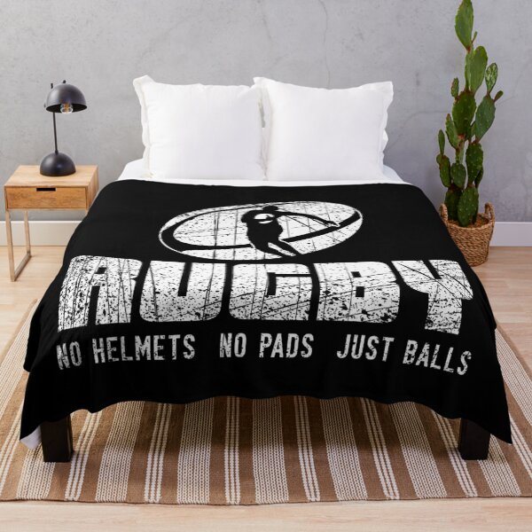 Item preview, Rugby No Helmet No Pads Just Balls   Funny Rugby Quote  designed and sold by bale2014.