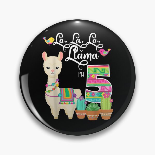 Item preview, Birthday Girl Llama Birthday Party Alpaca Birthday I'm 5 Gift  designed and sold by venitamara.
